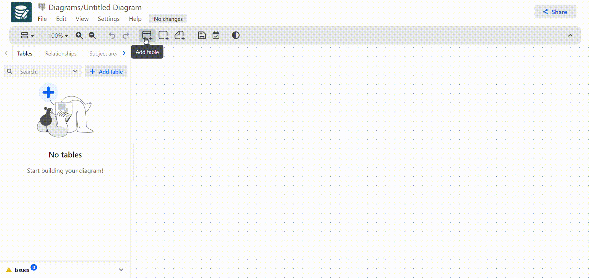 Adding fields to a table in drawDB
