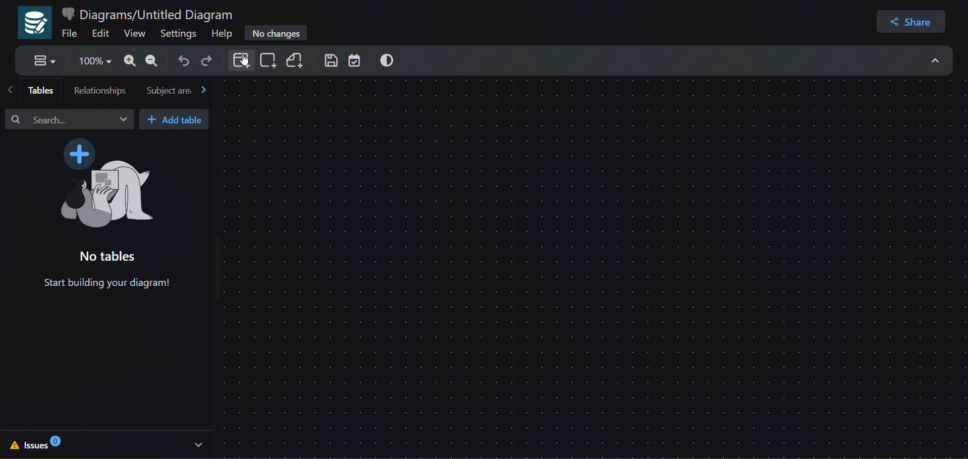 Adding fields to a table in drawDB